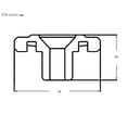 thumbnail image 6 of LOOKSEVEN Flat Style Guitar String Retainers, T-shaped String Trees for Electric Guitar Headstock-chorme, 6 of 6