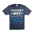 thumbnail image 4 of Policeman's Wife Shirt Keep Back 200FT Shirt Police Officer's Wife Shirts Police Shirts for Her Wife (XX-Large Grey), 4 of 6