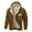 A Khaki, variant on Mens Jesus Hoodies Fleece Lined Christian Cross Zip Up Thick Heavyweight Jackets Winter Warm Black L