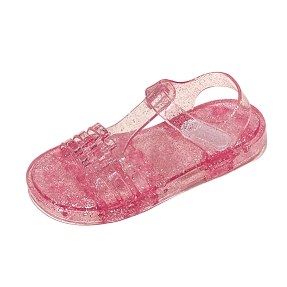IVEYRTF Girls T-Strap Sandals Shoes Spring Summer Children Beach Vacation Casual Soft Sole Sandal Shoes