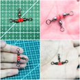 50 Pack Copper Three Way Swivel Crossline Connector for Fishing Tackle ...