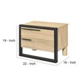 thumbnail image 5 of Accent Table with a Pull Out Tray and 2 Storage Drawers Brown and Black, 5 of 5