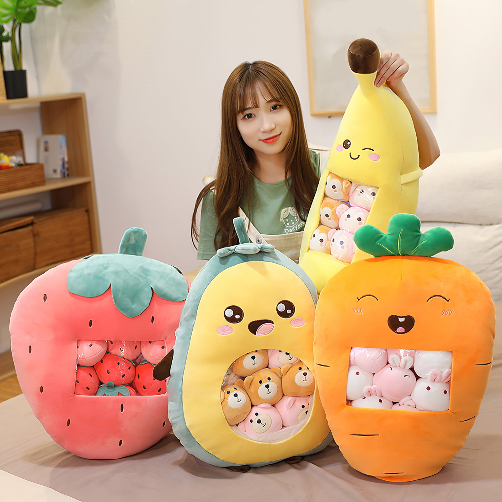 A Plushie Bag Pudding Soft Toy Simulation Innovative Snacks Doll Pillow Pad Gift 