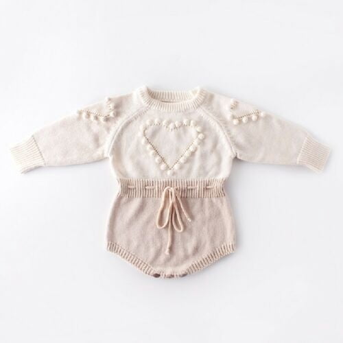 heart romper baby
