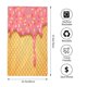 thumbnail image 2 of Fotbe Pink Ice Cream Toalla Premium con Patrón, Toalla de Microfibra de Secado Rápido, Ligera y Altamente Absorbente (27.5x16in), Ideal para Uso Diario, 2 of 6