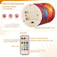 thumbnail image 4 of Flickering Flameless LED Candles set of 2 Battery Operated 18-Key Remotes Timer Halloween Fall Decor Colorful Balloons Fly D3''xH4''5'', 4 of 7