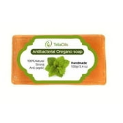 Teliaoils Oregano Soap For Deep Skin Cleansing - Powerful Natural Cleaning Face & Body Bar Soap With Oregano Oil For Soothing Skin Conditions & Relieving Rashes, Acne - 100% Plant Based - Pack of 4