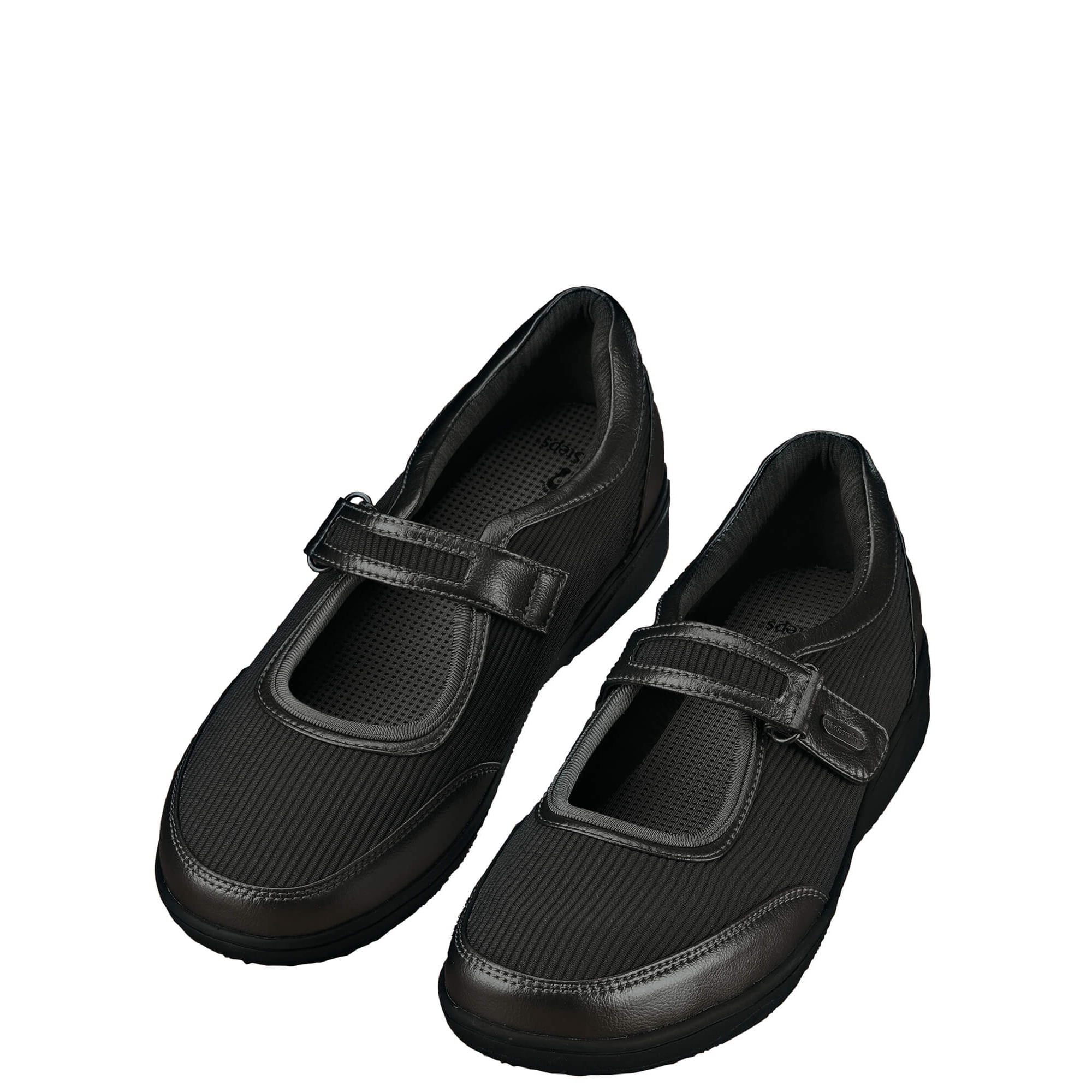 Silver StepsTM Orthopedic Mary Jane Shoe, Removable Insole, Breathable Material - Black, Size 10
