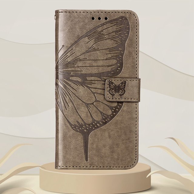Funda de teléfono de mariposa en relieve para Samsung A12 M12 A42 A51 A71 A01 A11 A21S A70S, Funda de cuero con tapa, 10 Uds./lote Fivean unisex