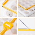 thumbnail image 5 of Nevera Caja De Almacenamiento De Huevos, Nevera De Plástico Caja De Huevos De Almacenamiento 24 Cesta De Huevos, Nevera Contenedor De Almacenamiento De Huevos Con Cubierta Antipolvo Y Asa (Amarillo),1 Afortunado Sencillez, 5 of 5