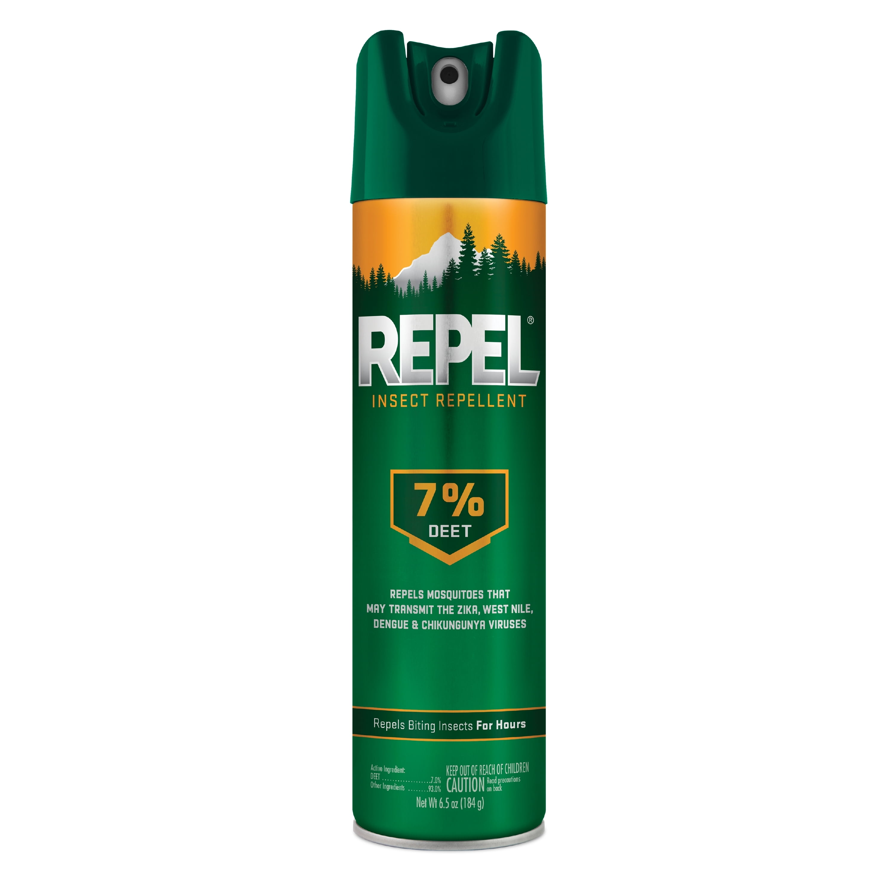 Repel Unscented Insect Repellent Aerosol Spray with 7% DEET, 6.5 Oz