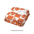 thumbnail image 3 of kladzum Pumpkin Print Throw Blanket 39.3"x29.5" Thanksgiving and Christmas Gifts Blanket Sofa Bedding Decorative Blankets Soft Cozy Travel Blanket for Bed, Couch, Office, Car, Dormitory, 3 of 6