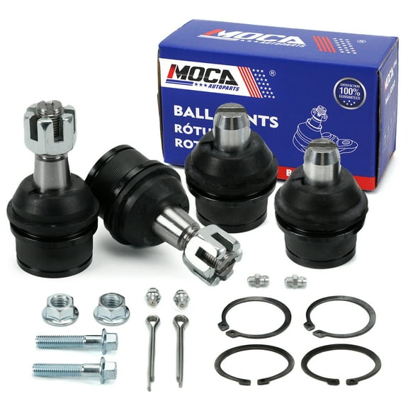 MOCA AUTOPARTS 4x Front Upper & Lower Ball Joints Fit for 2003-2004 Ford E-150 & 1992-2002 Ford E-150 Econoline