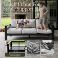 thumbnail image 6 of LayinSun Outdoor Aluminum Furniture Set, 5 Pieces Patio Sectional Conversation Chat Sofa Modern Seating Set with Coffee Table, 6 of 10