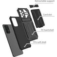 thumbnail image 3 of Case for Galaxy A42 5G,Military Grade [Built-in Kickstand] with Card Holder Dual-Layer Design Heavy Duty Shockproof Protection Phone Case for Samsung Galaxy A42 5G (Black), 3 of 18