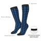 thumbnail image 4 of Balery Blue Black Plaid Calcetines novedosos Calcetines deportivos Calcetines hasta la rodilla Calcetines de algodón Calcetines originales y geniales, 4 of 6