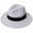 White, variant on Xysaqa Wide Brimmed Straw Panama Hat for Women Men Roll Up Fedora Summer Beach Hat Sun Protection Straw Hat
