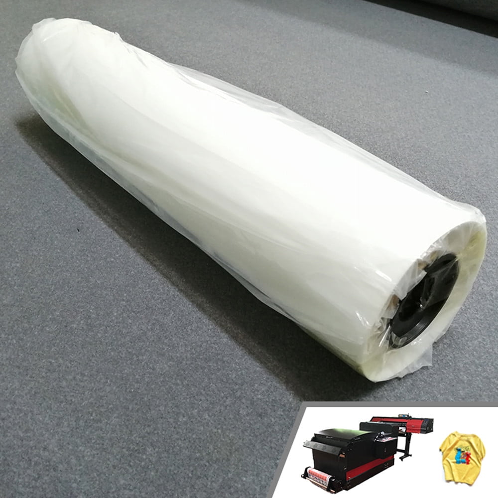 4 Rolls 17'' x 328' Hot-peel PET DTF Transfer Film with Glossy Back