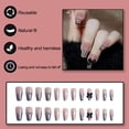 thumbnail image 2 of Uñas postizas cuadradas para uñas postizas francesas de cobertura completa para mujeres y niñas, 2 of 5