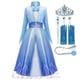 thumbnail image 3 of Frozen-vestido de princesa Elsa 2 para niñas, disfraz de princesa, Vestidos de fantasía para niños, Reina de la nieve, Disney, 3 of 4