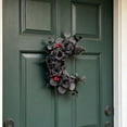 thumbnail image 5 of SMKE Spooky Moon Wreath for Halloween Front Door,Gothic Wreath with Twig Base Cat Silhouette – A Haunting Welcome for Guests,Halloween Wreaths for Front Door Spooky Wreath Porch Wreath,Black 13.78in, 5 of 5