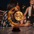 thumbnail image 2 of Eyfqtcs Led Luna Sepak Takraw Lámpara Cuerda De Cáñamo Hecha A Mano Hierro Forjado Luz De Noche Hogar, 2 of 9