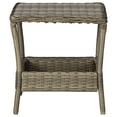 thumbnail image 2 of vidaXL Garden Table Brown 45x45x46.5 cm Poly Rattan, 2 of 5