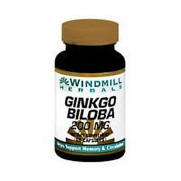 Windmill Ginkgo Biloba 200 Mg Capsules, 60Ct, 2-Pack