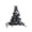 Silver, variant on Roiihwy Halloween Decorations Decorative Hat, Witch Hat Pumpkin Hat, with Streamers for Yard Gate, 15.7x13.4x0.4in Orange