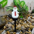 thumbnail image 2 of Christmas Huge Savings! KBODIU New Solar Christmas Snowman Resin Courtyard Lamp Holiday Garden Courtyard Lamp, 2 of 6