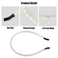 thumbnail image 3 of Unique Bargains 1 Pcs 2 Rows Rhinestone Headband Hairband for Women 0.31 Inch Wide Transparent, 3 of 7