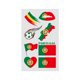 thumbnail image 1 of Disposable Football Match Flag Temporary Tattoos, 1 of 5