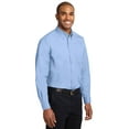 thumbnail image 4 of Port Authority Tall Long Sleeve Easy Care Shirt. TLS608, Light Blue/ Light Stone, 3XLT, 4 of 6