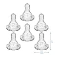 thumbnail image 2 of Paquete de Chupetes Dr. Brown's Transparente Corte en Y para Bebés, 2 of 10