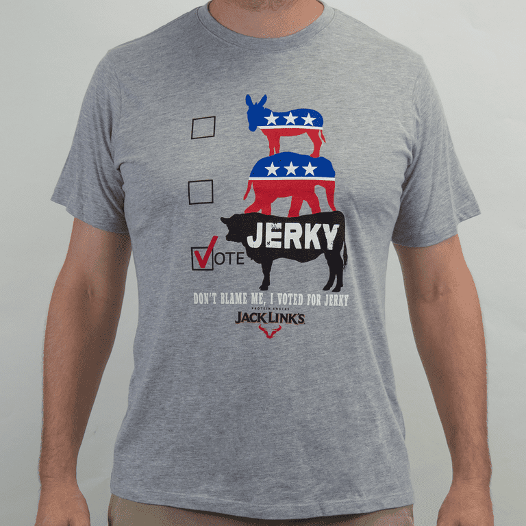 Jack Links men's Vote Jerky Short Sleeve T-Shirt - 3XL - Walmart.com