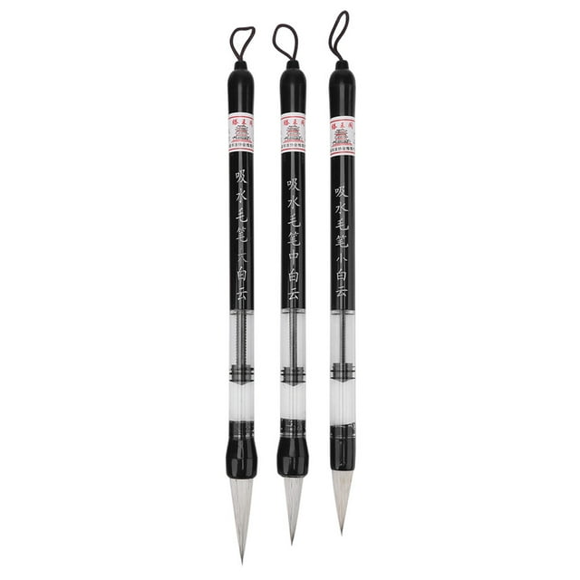 Piston Water Brush Calligraphy Water Brush Plastic Water-Writing Brush For Practicing Calligraphy Writing Drawing Painting
