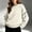 White, variant on Gamivast Crewneck Knit Sweater for Women Long Sleeve Pullover Tops Casual Loose Fit Chunky Jumper with Contrast Stitching Detail Fall Winter Fashion Everyday Wear