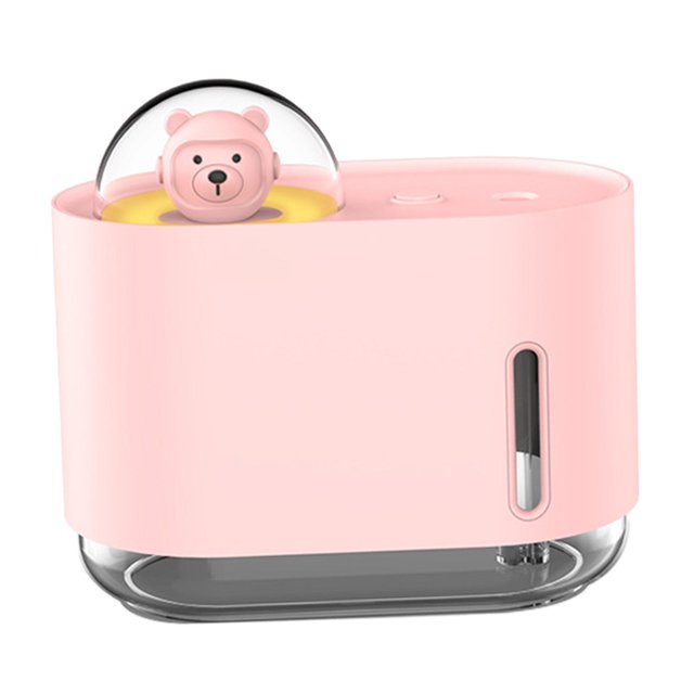 Humidificador de nieb fría portátil USB silencioso pa escritorio bebé gudería dormitorio rosa120*68*107mm Zulema Humidificador de aire