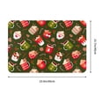 thumbnail image 3 of Bingfone red green coffee cup Door Mat 16"x24" Front Entrance Non-Slip Low Profile Washable for Entryway, 3 of 7