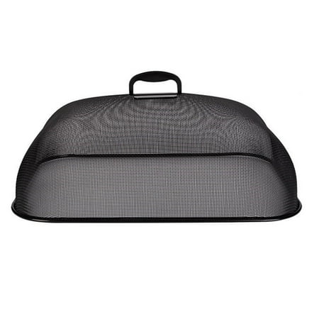 

1Pc Plate Cover Dish Cover Mesh Cover Dining Table Style Anti Fly Mosquito Kitchen Stainless Steel Cover (Black)