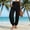 Black, variant on Womens Linen Pants Harem Pants Casual High Waisted Trousers Cuffed Pants With Pockets Beach Vacation