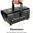 Donner Fog Machine with RGB LED lights, DFM400 400W DJ LED Smoke