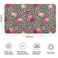 thumbnail image 3 of Pioneer Flower Floral Print Pattern Bathroom Rugs Mat, Non Slip Microfiber Bathroom Rug with Rubber Backing, Soft Mats for Bathroom Floor Tub Shower, 17"x30", 3 of 5