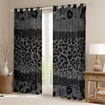 thumbnail image 2 of Homewish Girly Grey Cheetah Print Blackout Curtains Set of 2 (52x84 Each), Chic Fashion Polkadots Window Curtains, Romantic Anniversary Curtains and Drapes, Curtains and Drapes Room Decor, 2 of 6