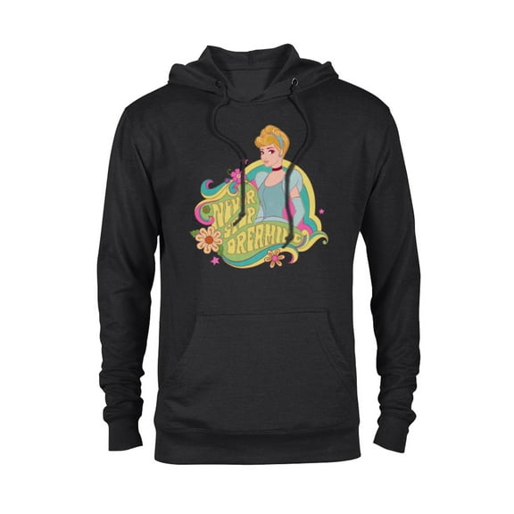 Disney Princess Cinderella Never Stop Dreaming - Pullover Hoodie for Adults - Customized-Black