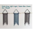 thumbnail image 6 of Minimalist wall hanging, Ombre Steel Gray tapestry, 6 of 8