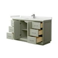 thumbnail image 6 of Wyndham Collection Wcf414160s-Qtz-Unsmxx Strada 60" Free Standing Single Basin Vanity Set, 6 of 7