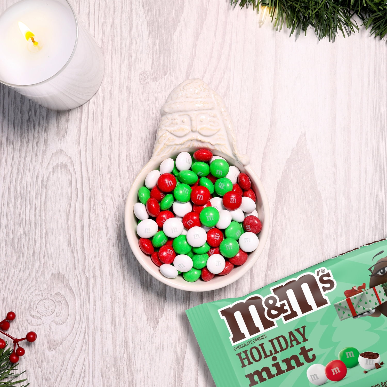 M&M's Mint Chocolate Christmas Candy - 9.2 oz - Walmart.com