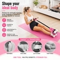 thumbnail image 4 of Hlthair Pedal Resistance Band with Handle Resistance Bands for Working out Burn Belly Fat Fast, 55LB Non-Slip Foot Pedals for Home Gym & Travel Portable Exercise Bands for Women Pink, 4 of 8