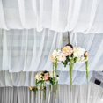 thumbnail image 4 of BalsaCircle 5x14 feet White Premium Chiffon Sheer Curtain Panel Backdrop Drape Wedding Party, 4 of 8